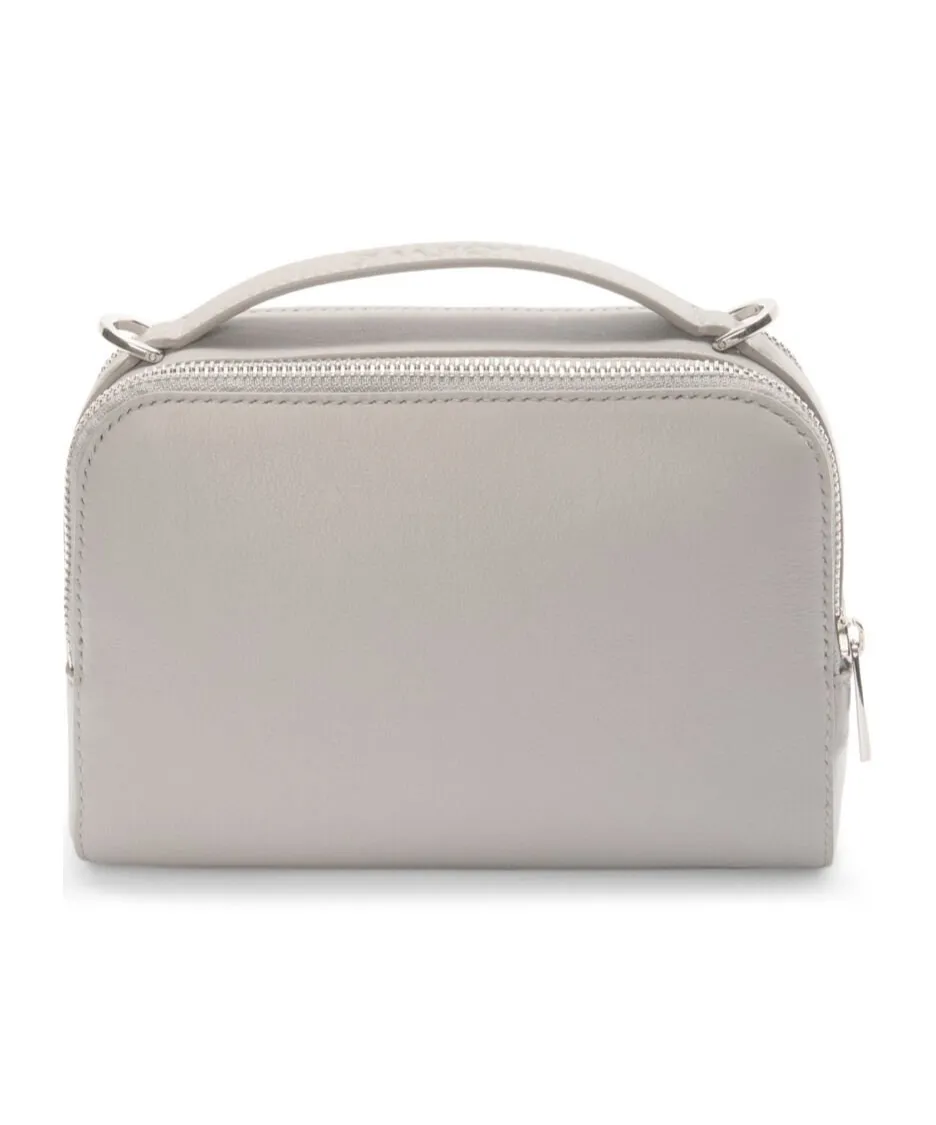 Logo Embossed Mini Camera Crossbody Bag