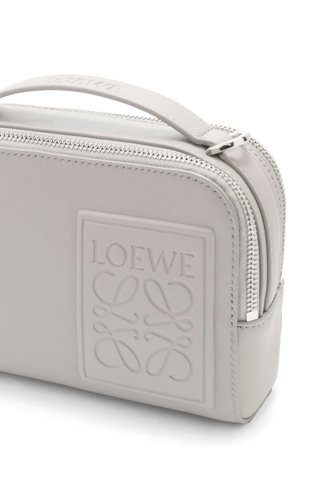Logo Embossed Mini Camera Crossbody Bag