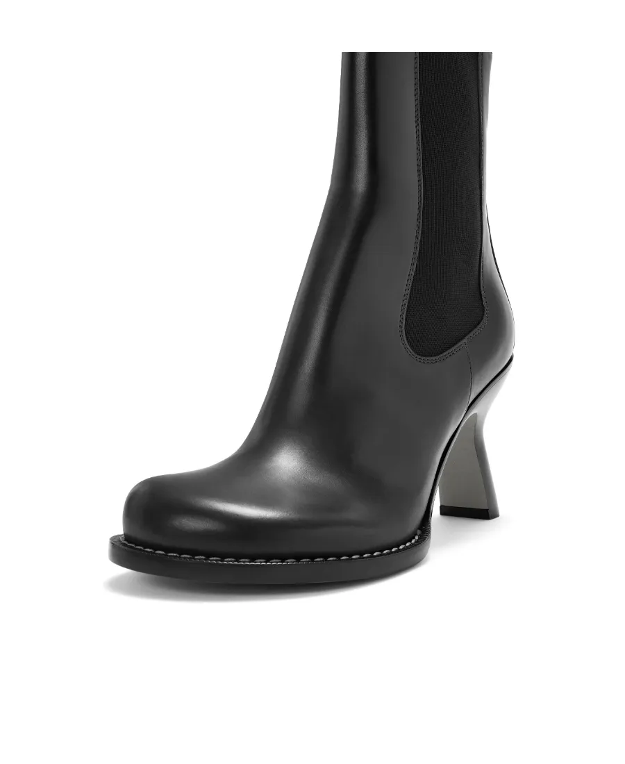 Campo Chelsea Bootie In Waxed Calfskin
