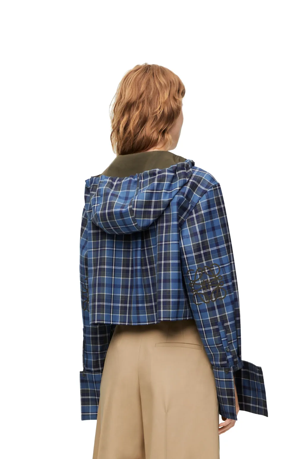Cropped Hooded Shirt
