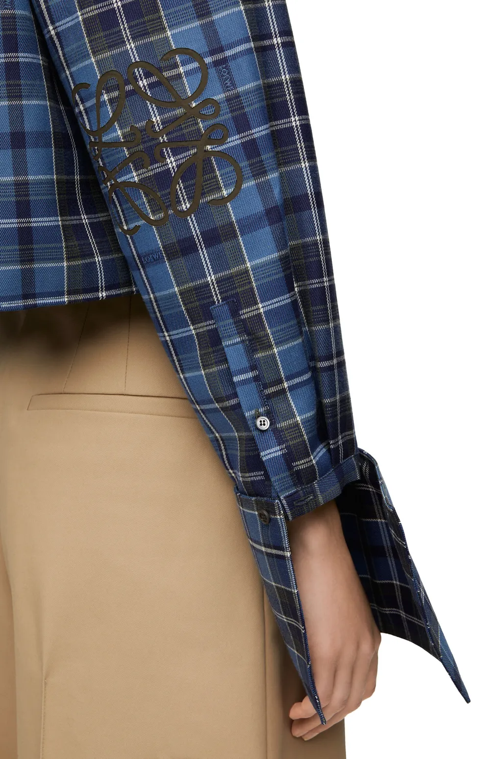 Cropped Hooded Shirt
