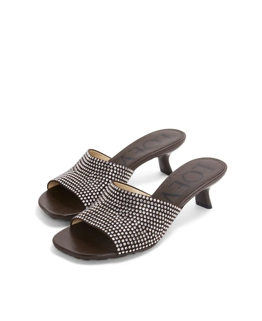Petal Embellished Slip-On Mules