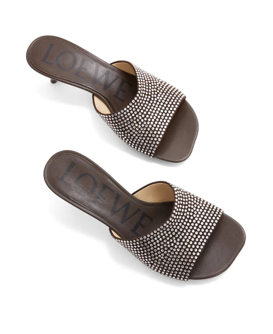 Petal Embellished Slip-On Mules