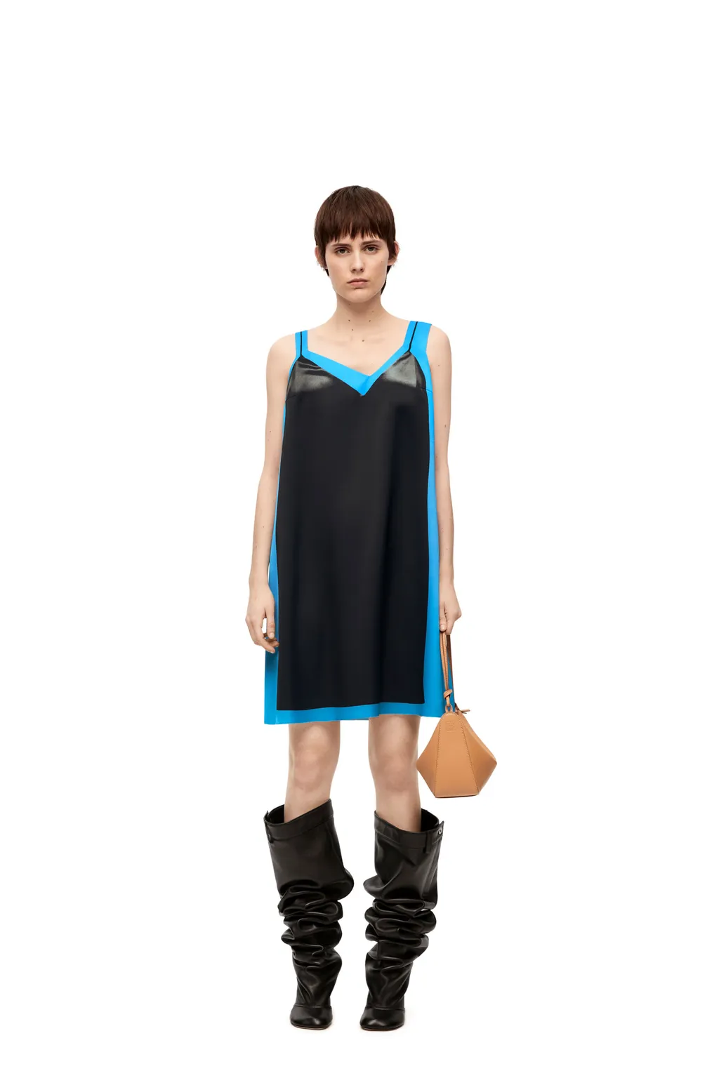 Two-Tone Strappy Dress