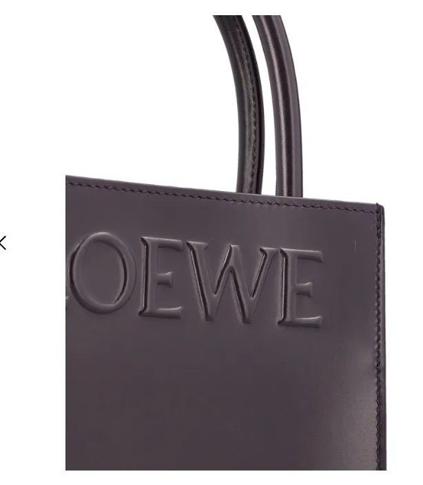 Logo Embossed Tote Bag