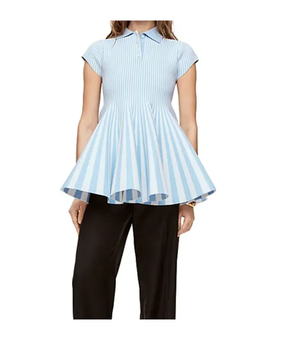 Striped Mini Polo Dress
