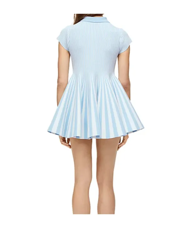 Striped Mini Polo Dress
