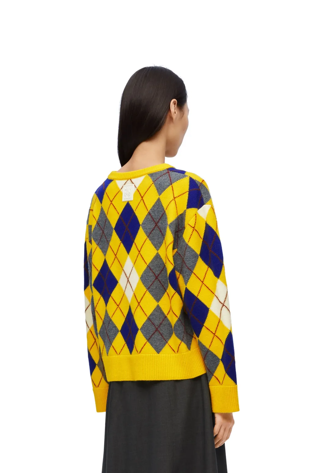 Argyle Crewneck Knitted Jumper
