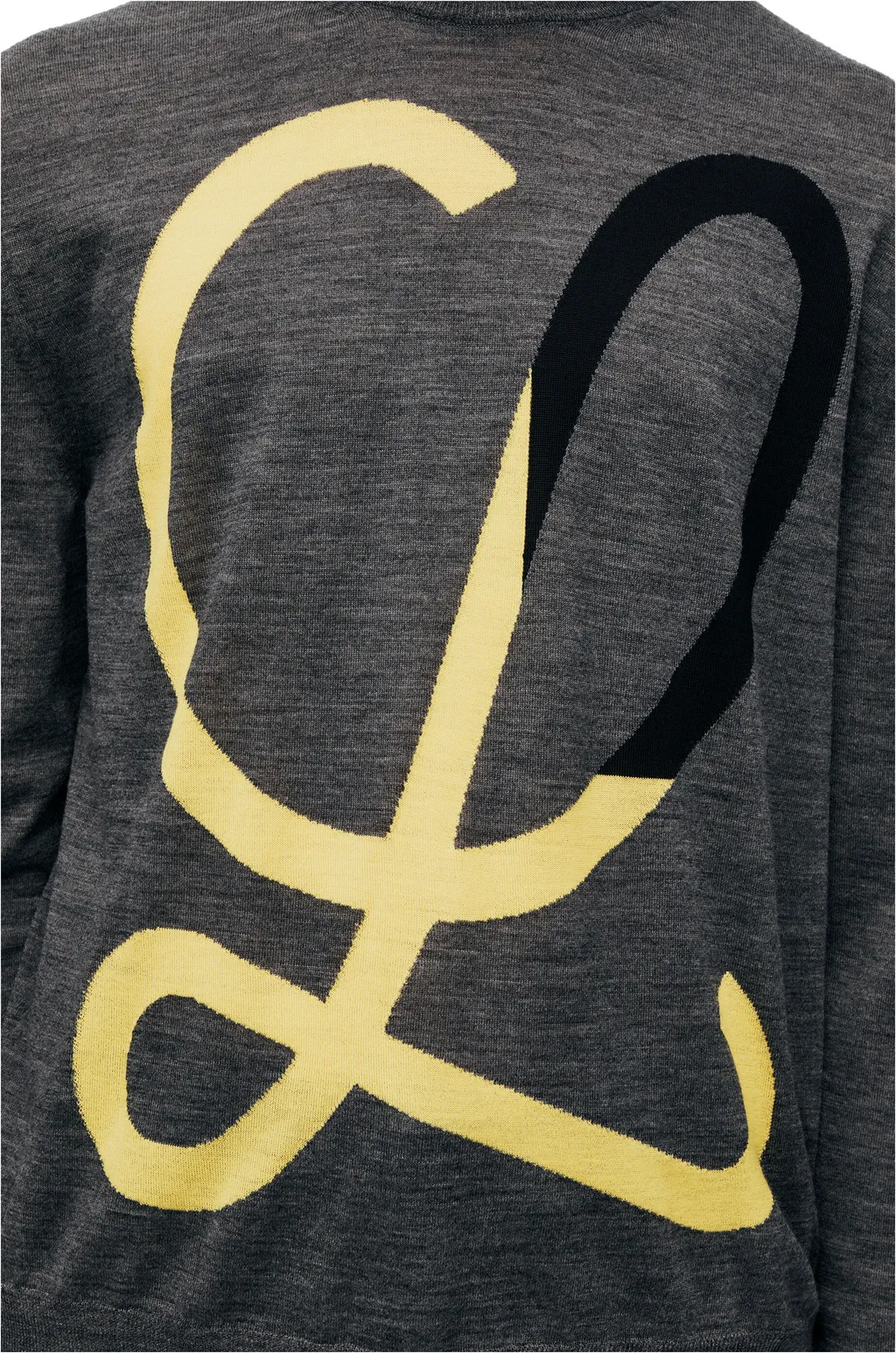 L Intarsia Wool Sweater