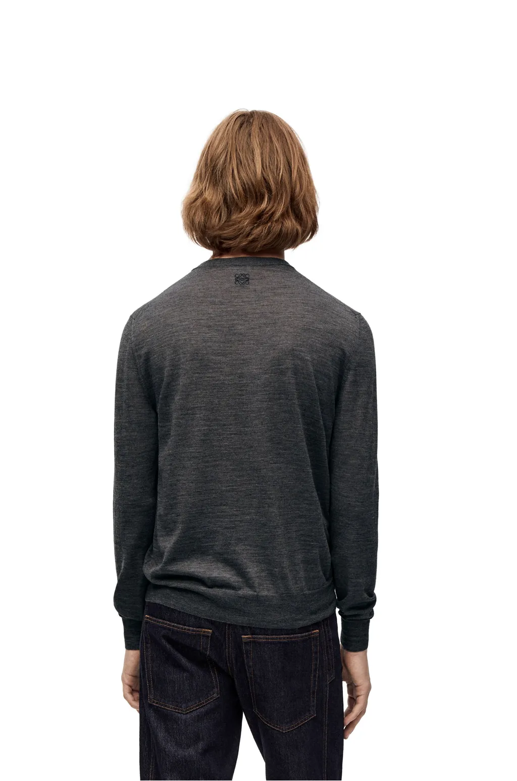 L Intarsia Wool Sweater