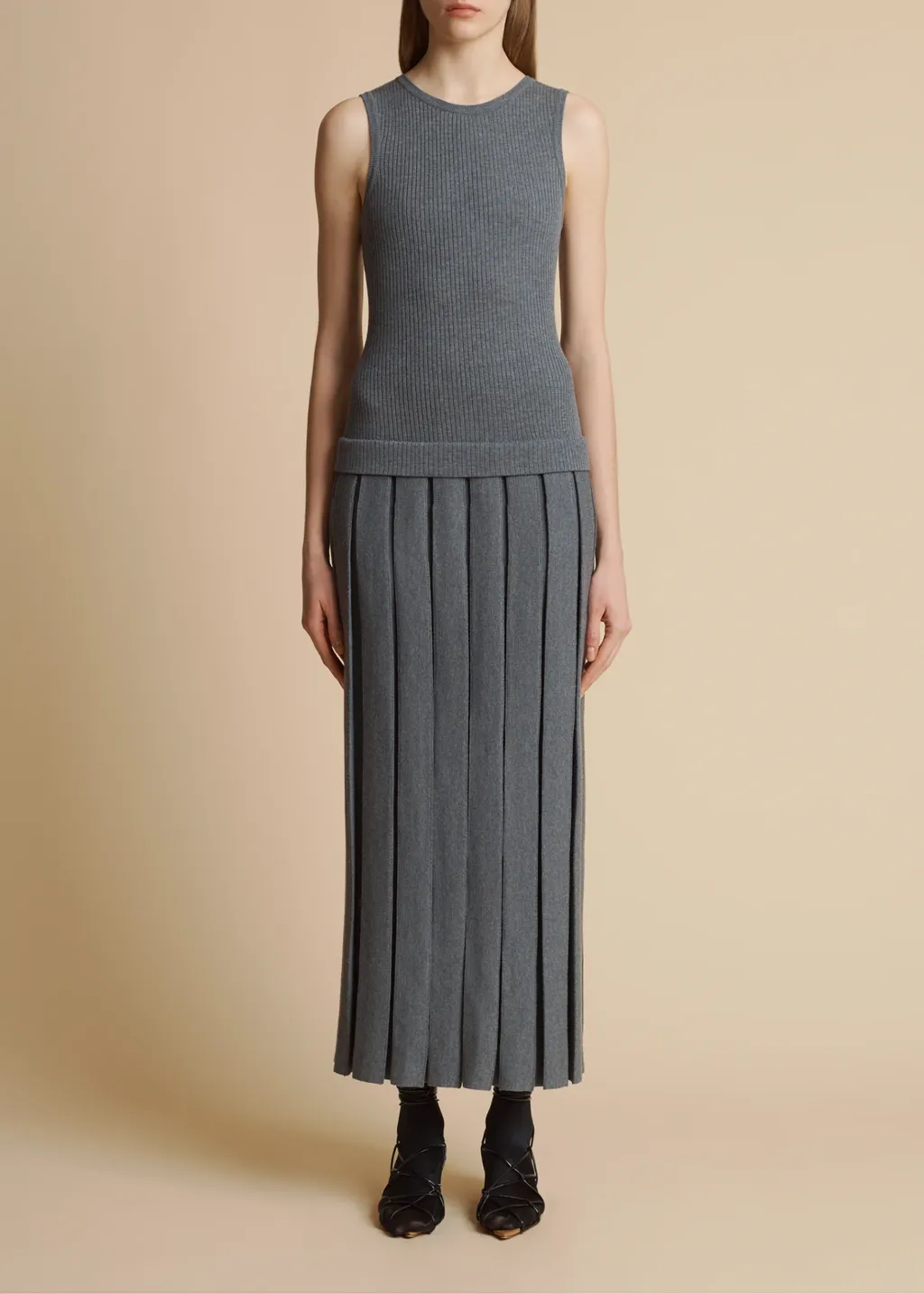 Pleated Detail Dress