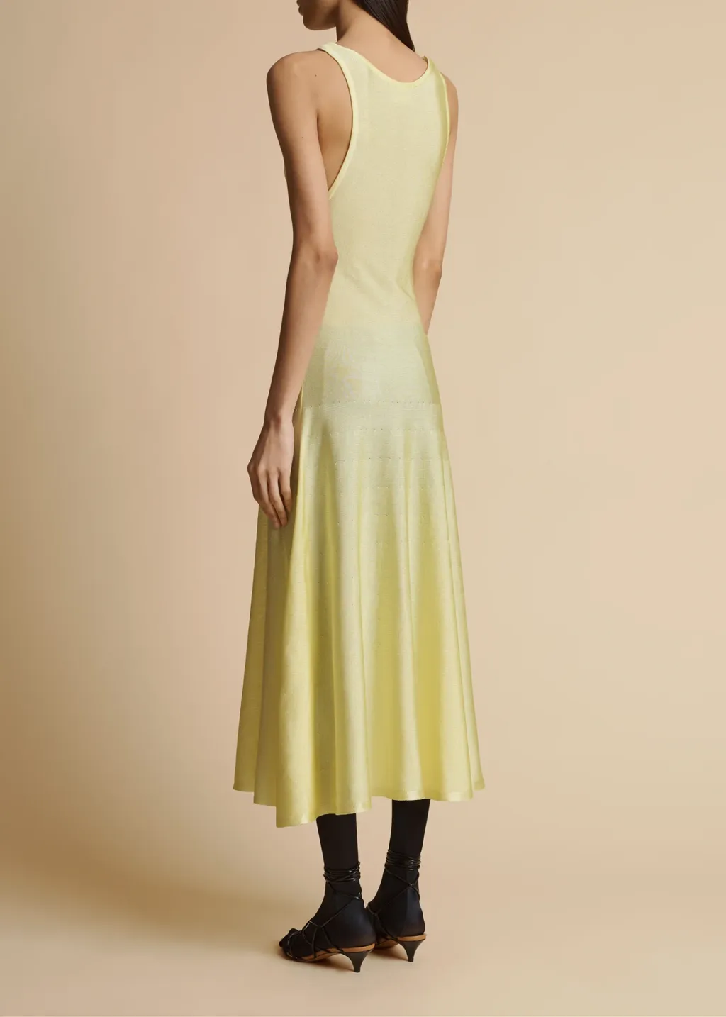 Sleeveless Dress With Boat Collar