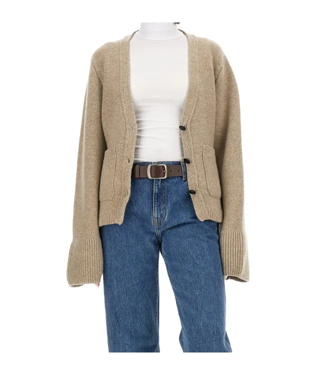 V-Neck Knitted Cardigan