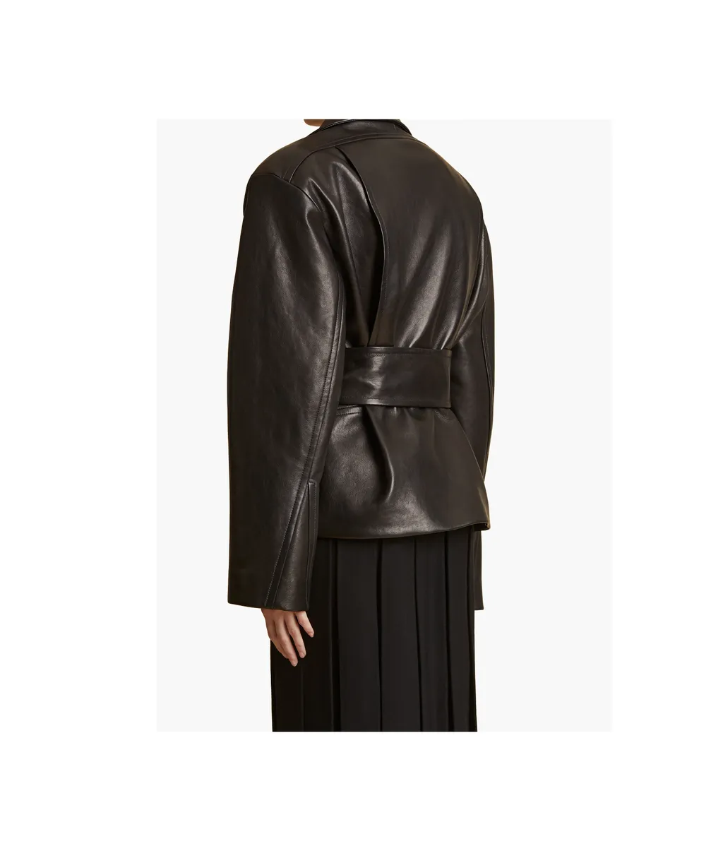 Dolores Oversized-Fit Biker Jacket