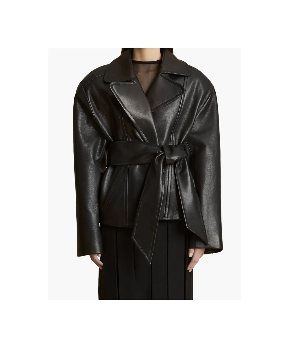 Dolores Oversized-Fit Biker Jacket