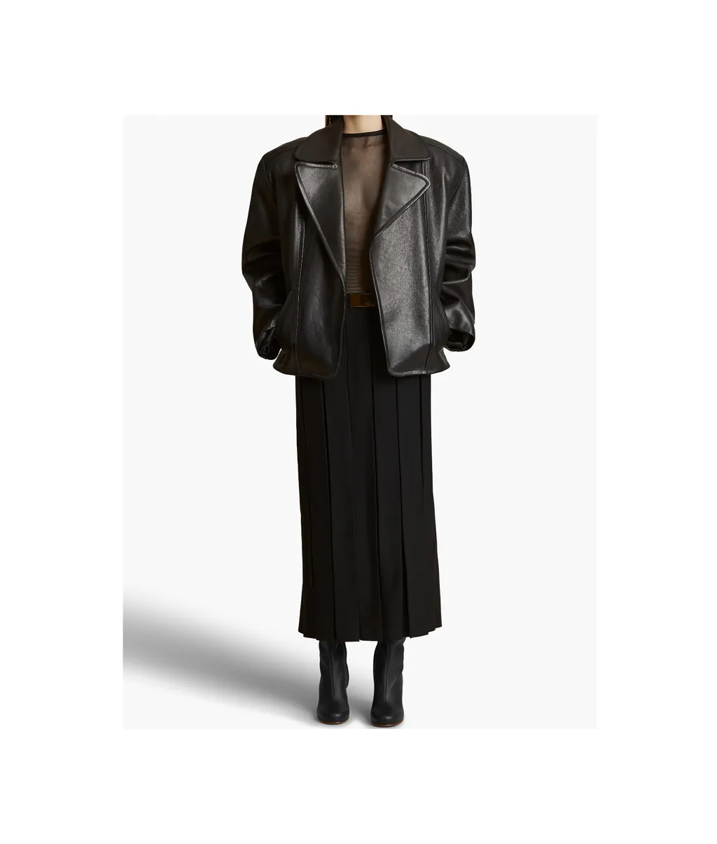 Dolores Oversized-Fit Biker Jacket