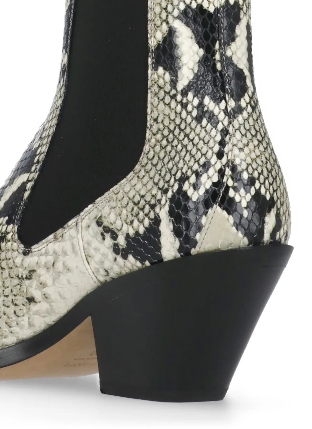 Embossed Ankle Boots