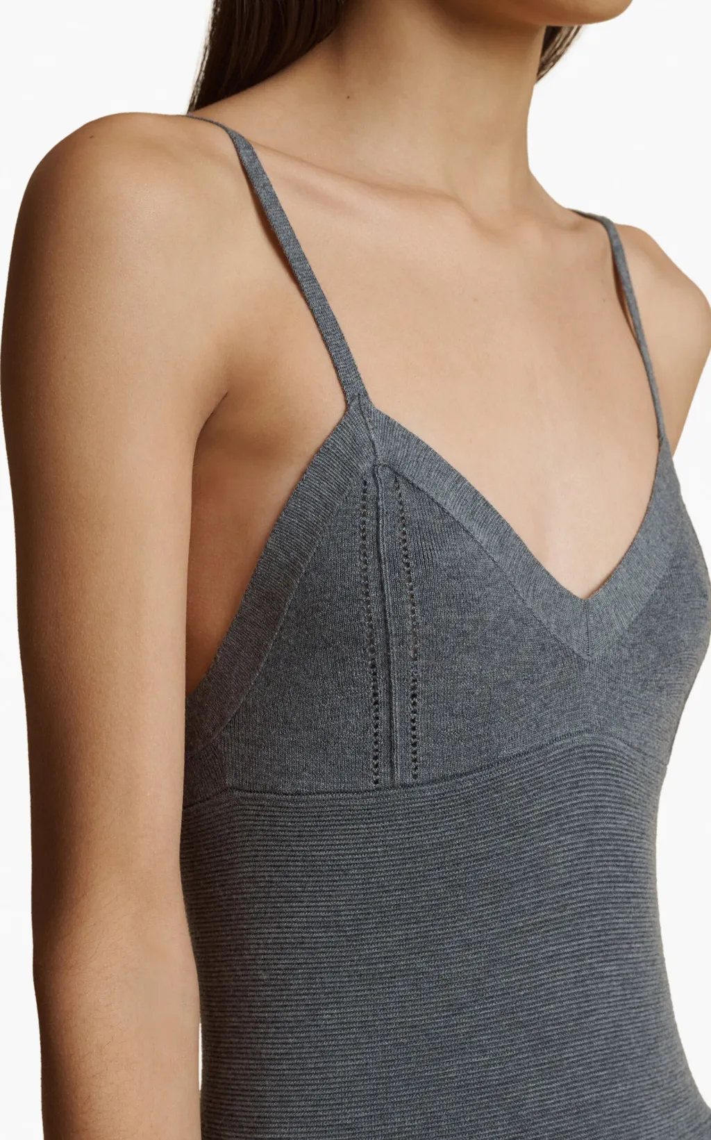 Elio Spaghetti Strap Pleated Dress