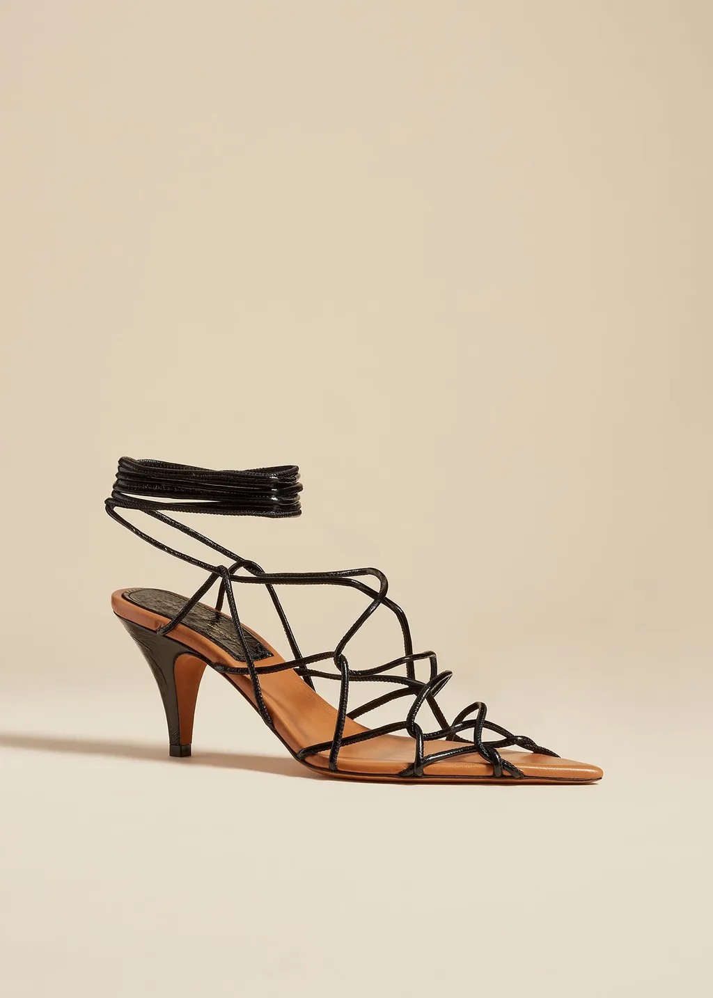 Pointed High-Heeled Sandals