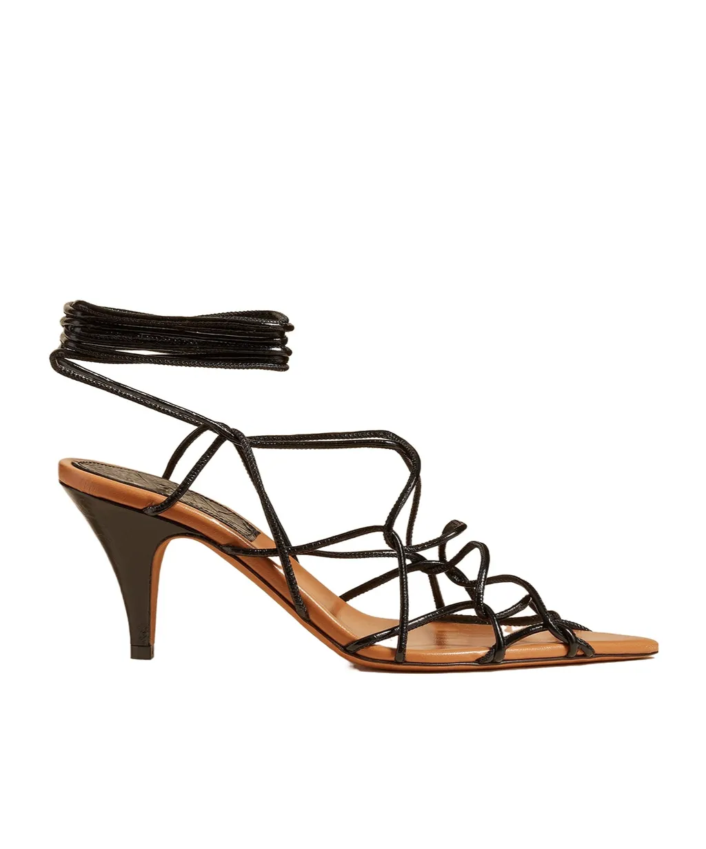Pointed High-Heeled Sandals