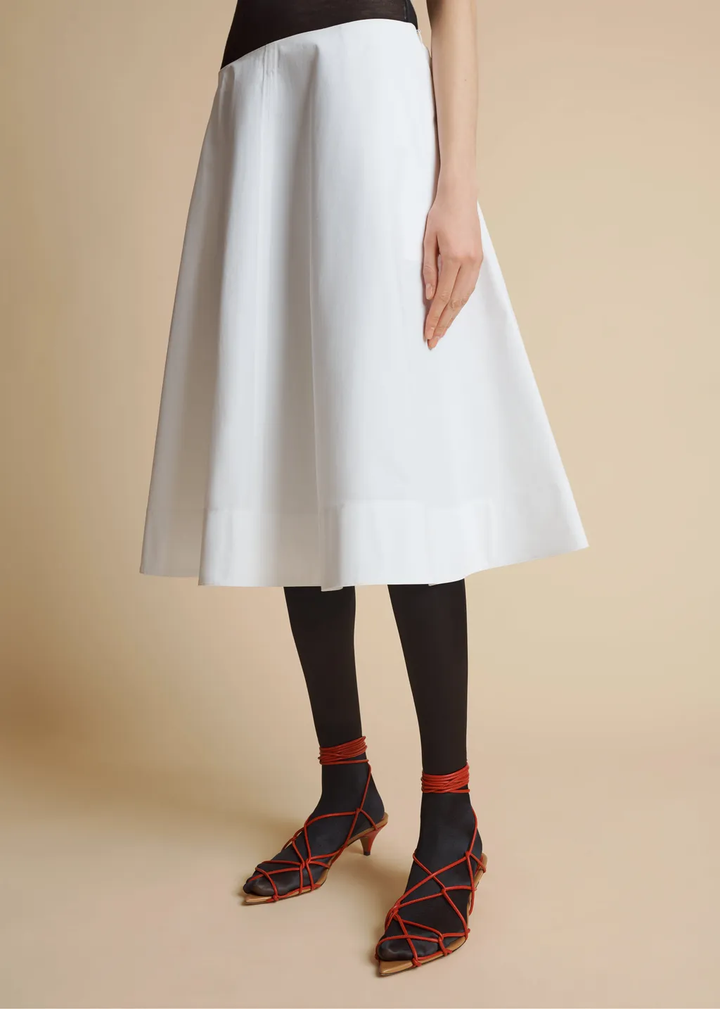 A-Line Poplin Skirt