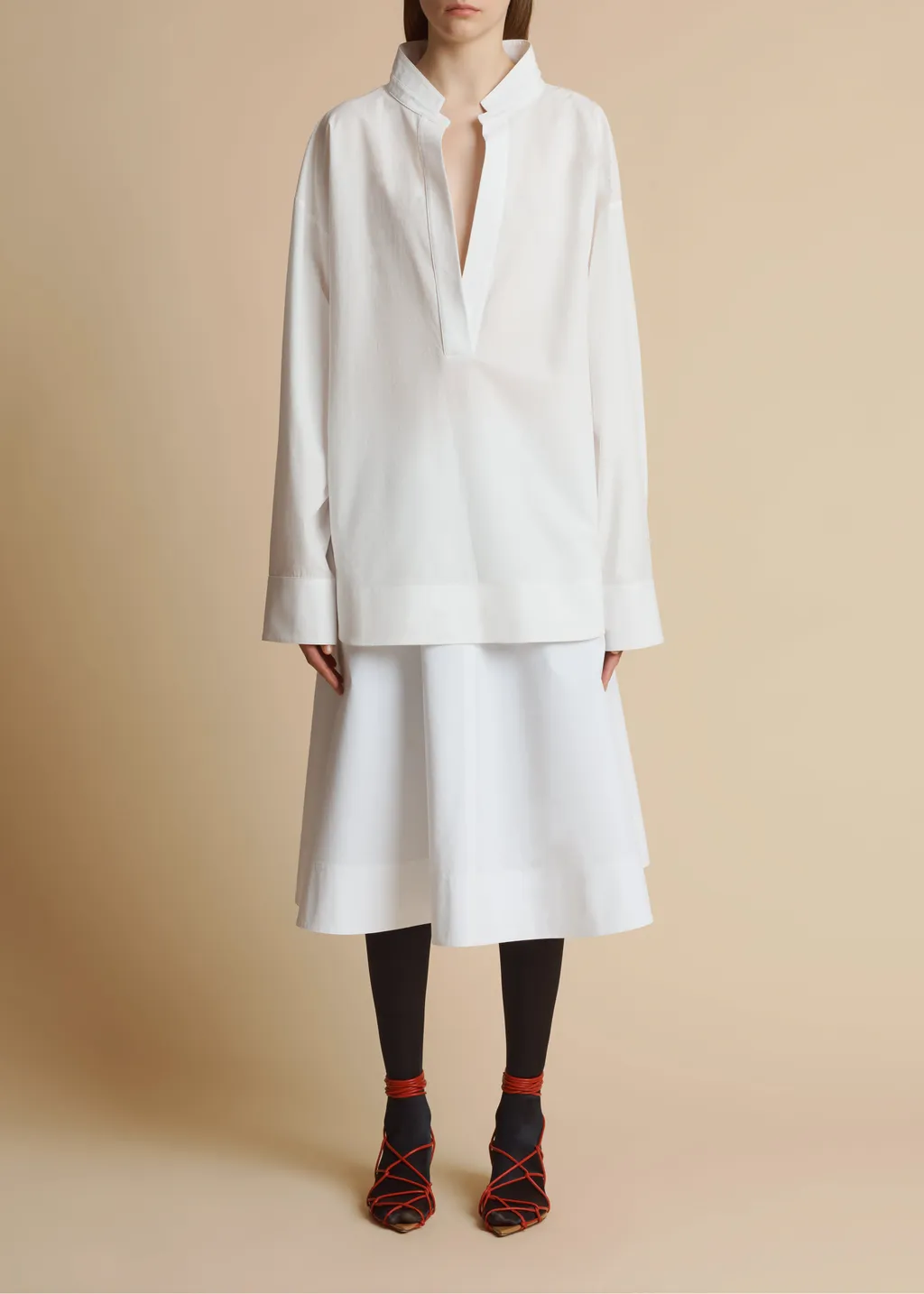 A-Line Poplin Skirt