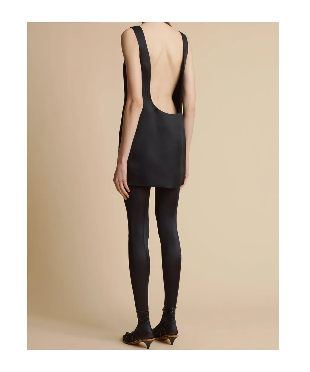 Sleeveless Satin Dress