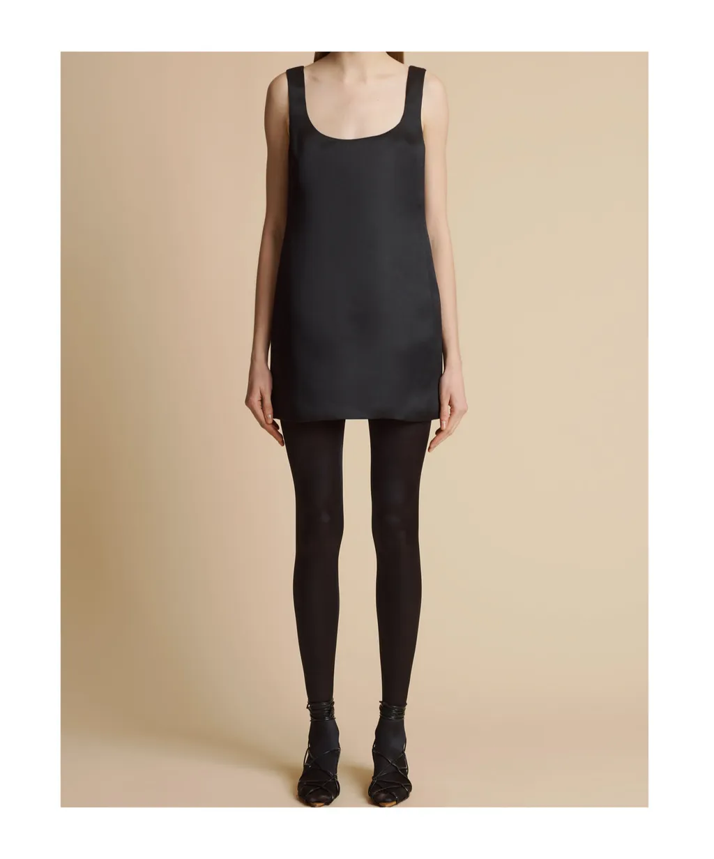Sleeveless Satin Dress