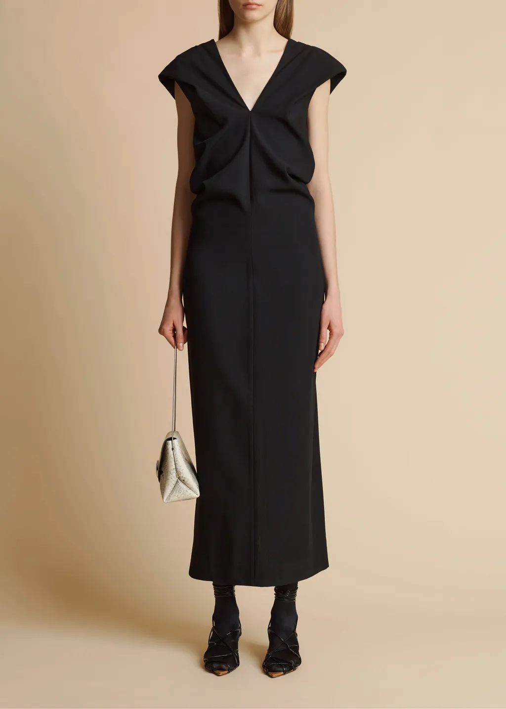 V-Neck Sleeveless Dress