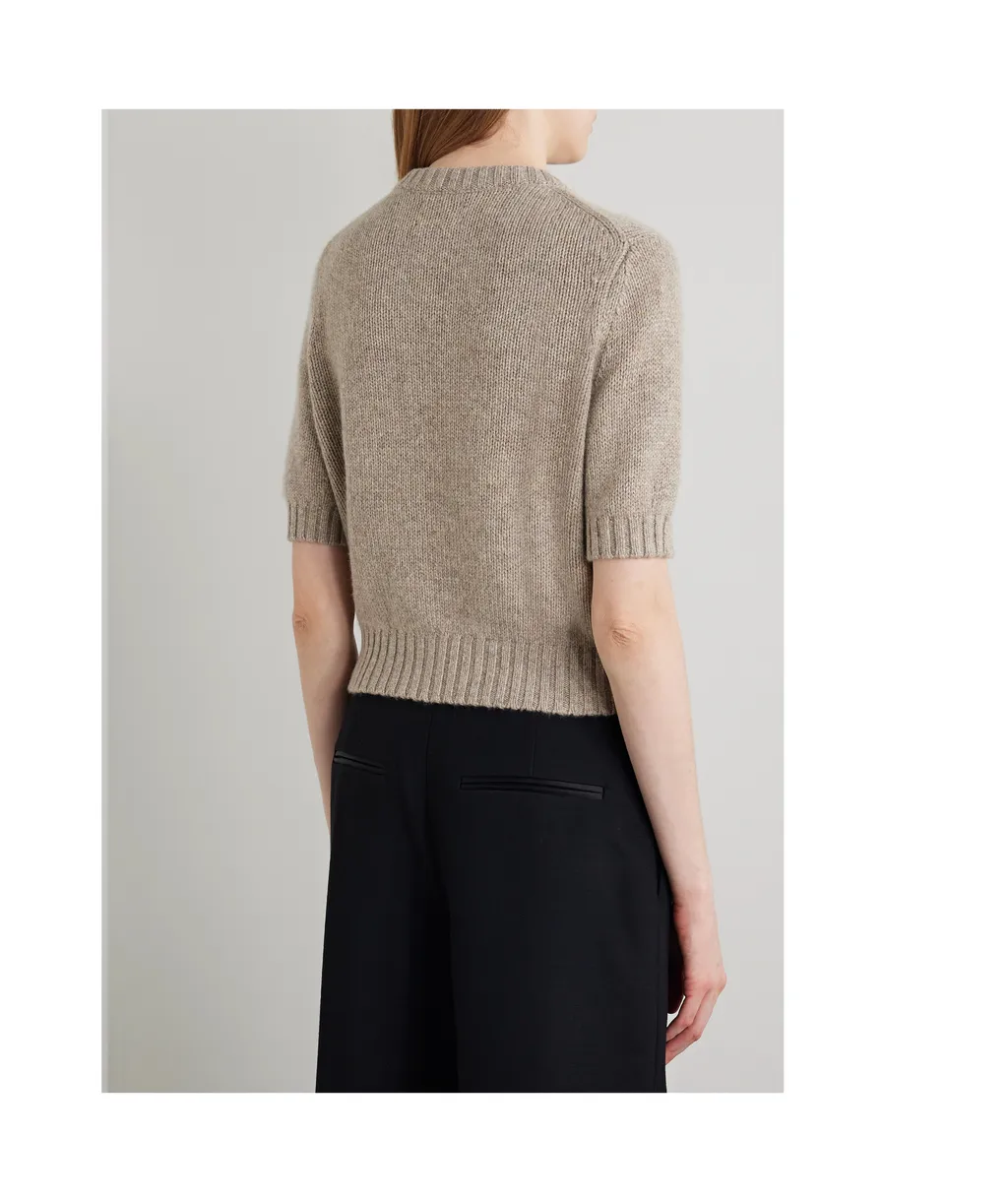 Nora Cropped Button-Up Cardigan