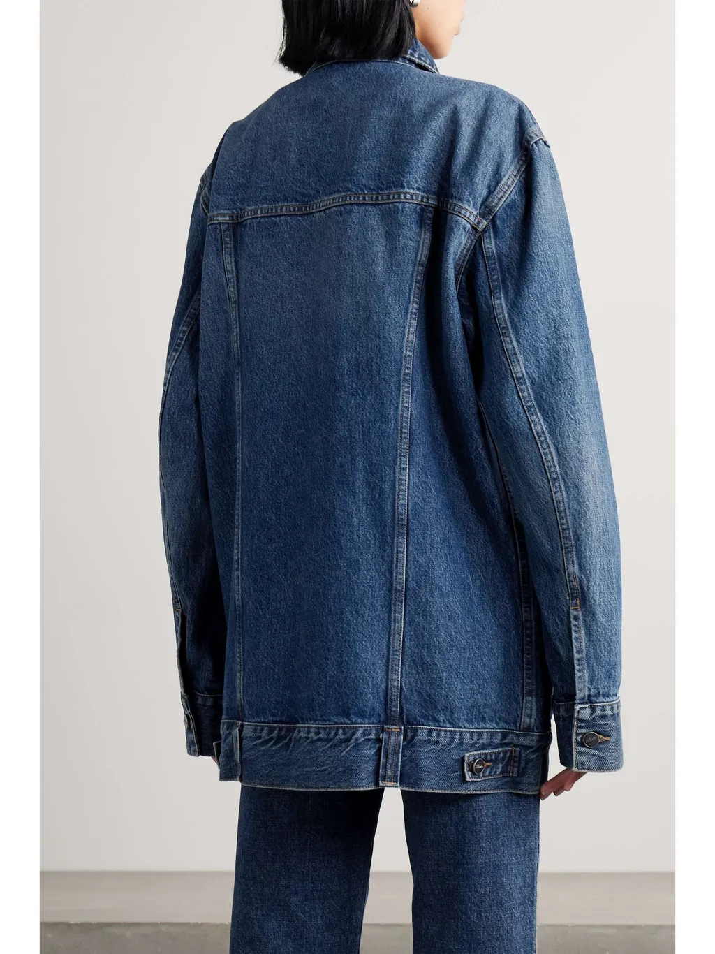 Long-Sleeved Denim Coat