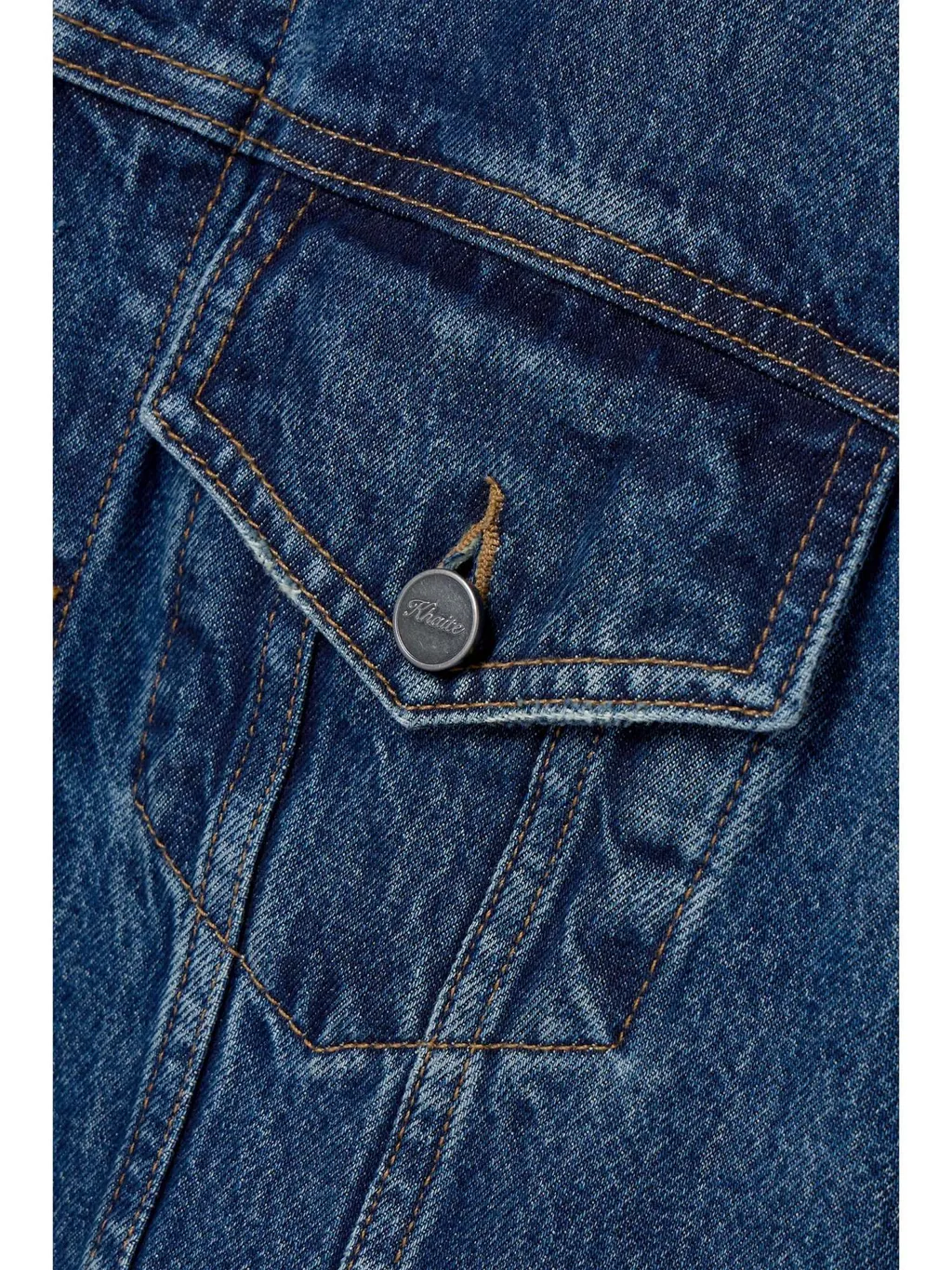 Long-Sleeved Denim Coat