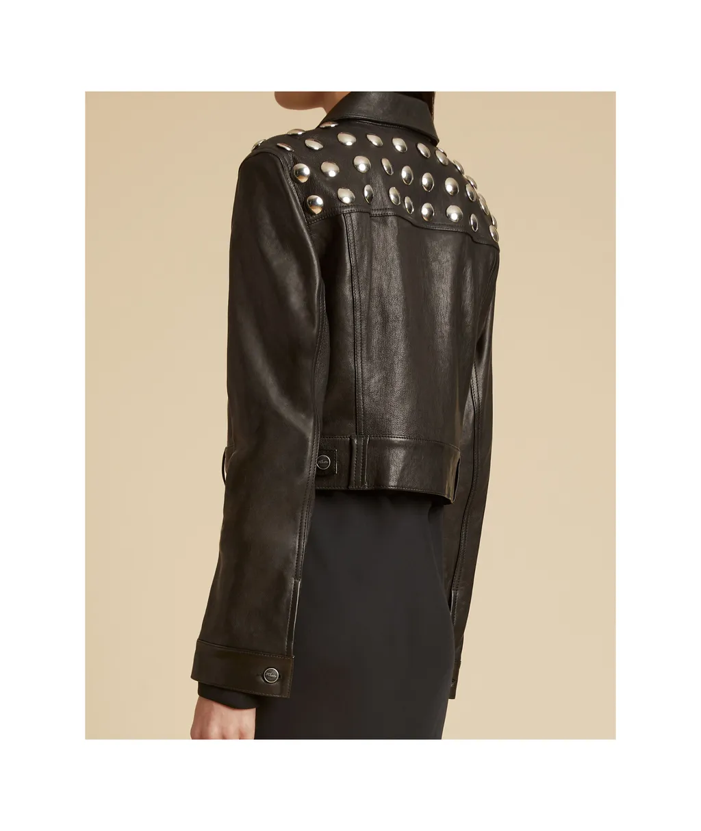 Rivet Leather Jacket