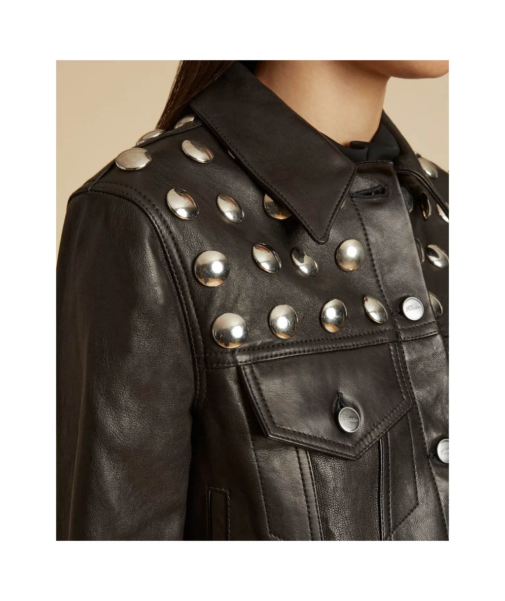 Rivet Leather Jacket