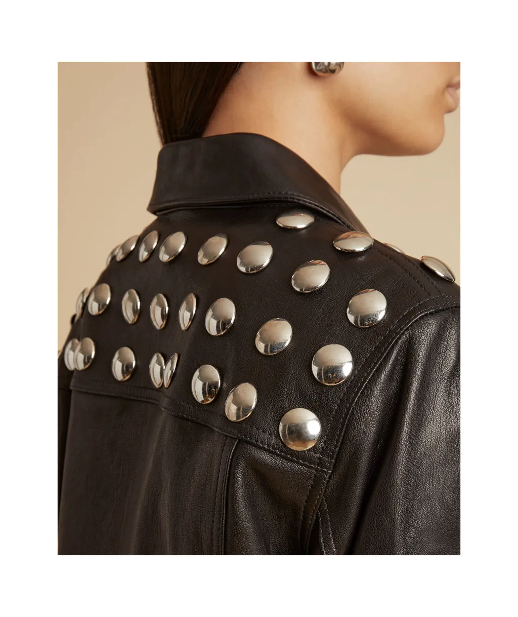 Rivet Leather Jacket