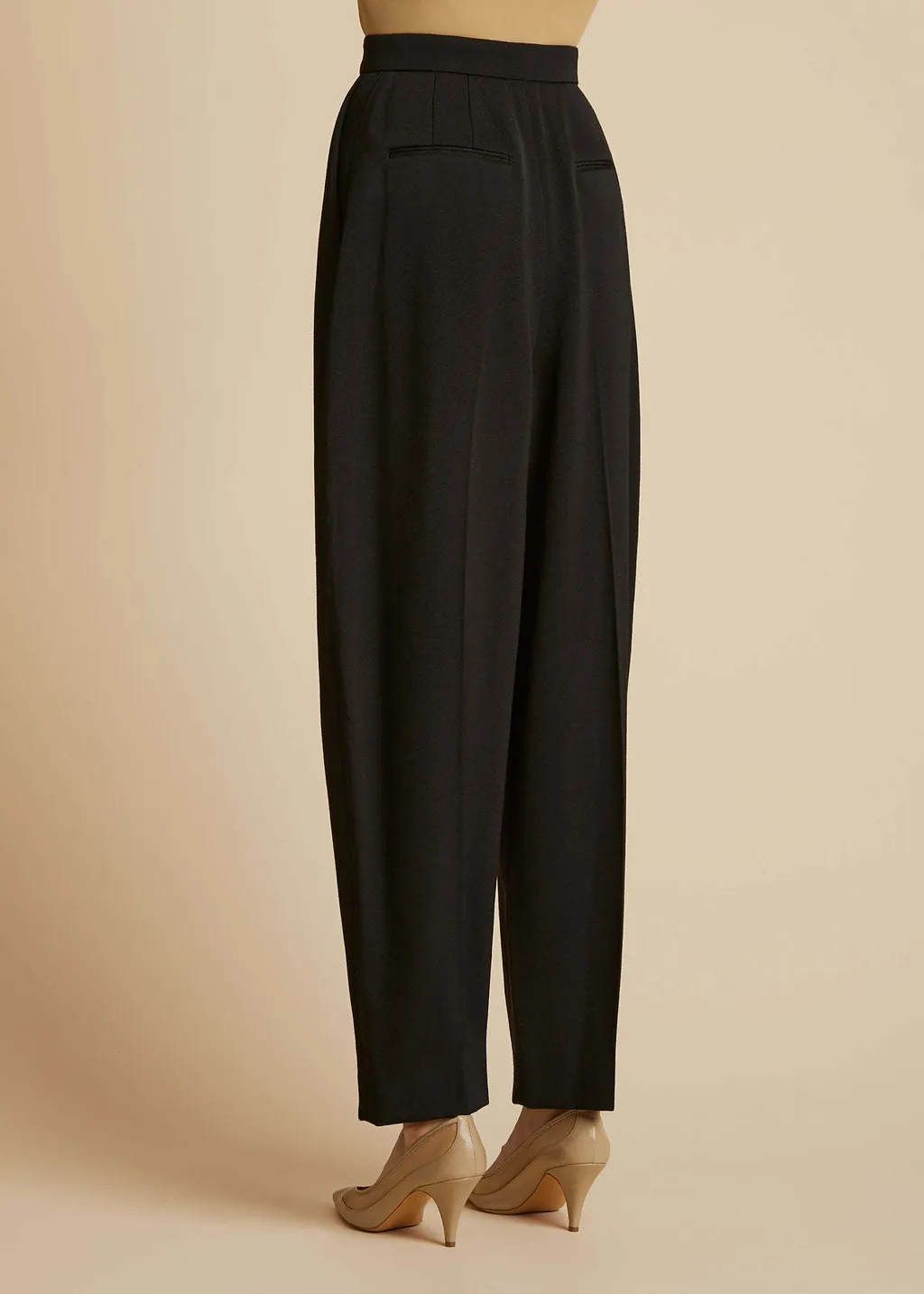 Ashford High-Waisted Tapered Leg Trousers
