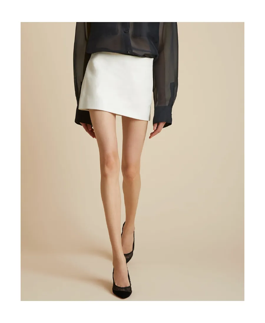 The Jett Zipped Leather Mini Skirt