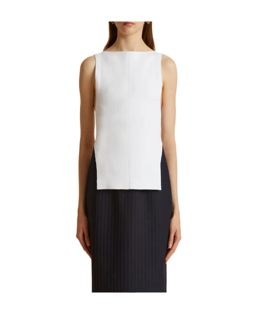 Crewneck Sleeveless Tank Top