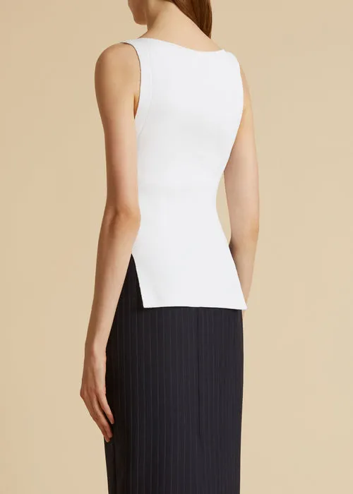 Crewneck Sleeveless Tank Top