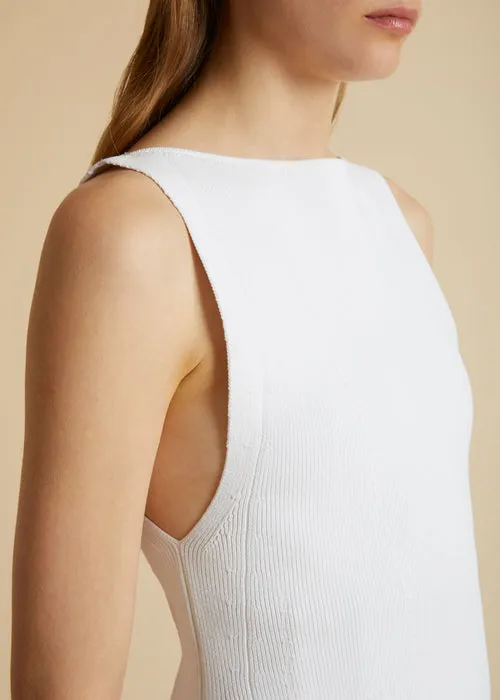 Crewneck Sleeveless Tank Top