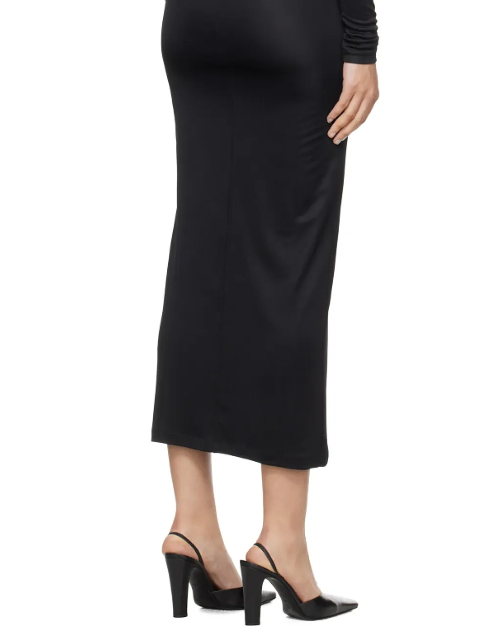 Long-Sleeved Round-Necked Dress