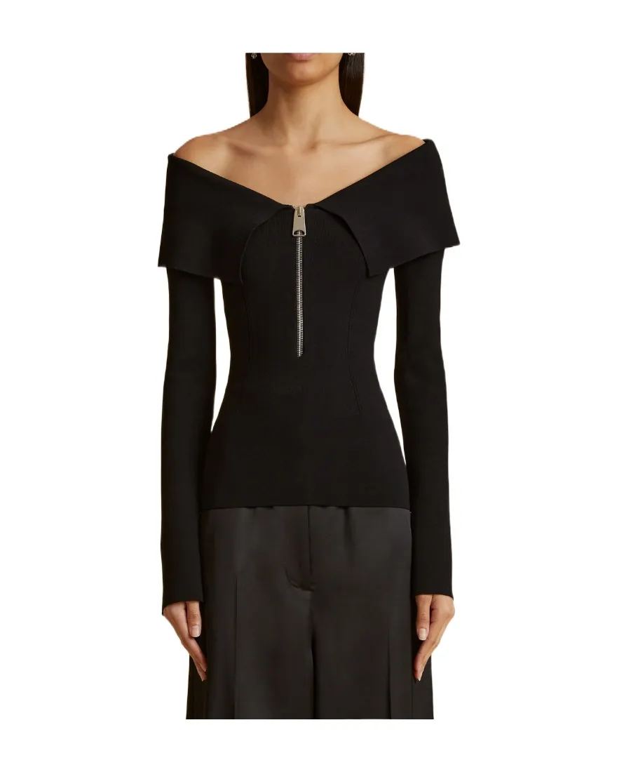 Off-The-Shoulder Long Sleeved Top