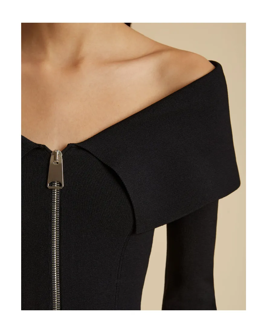 Off-The-Shoulder Long Sleeved Top
