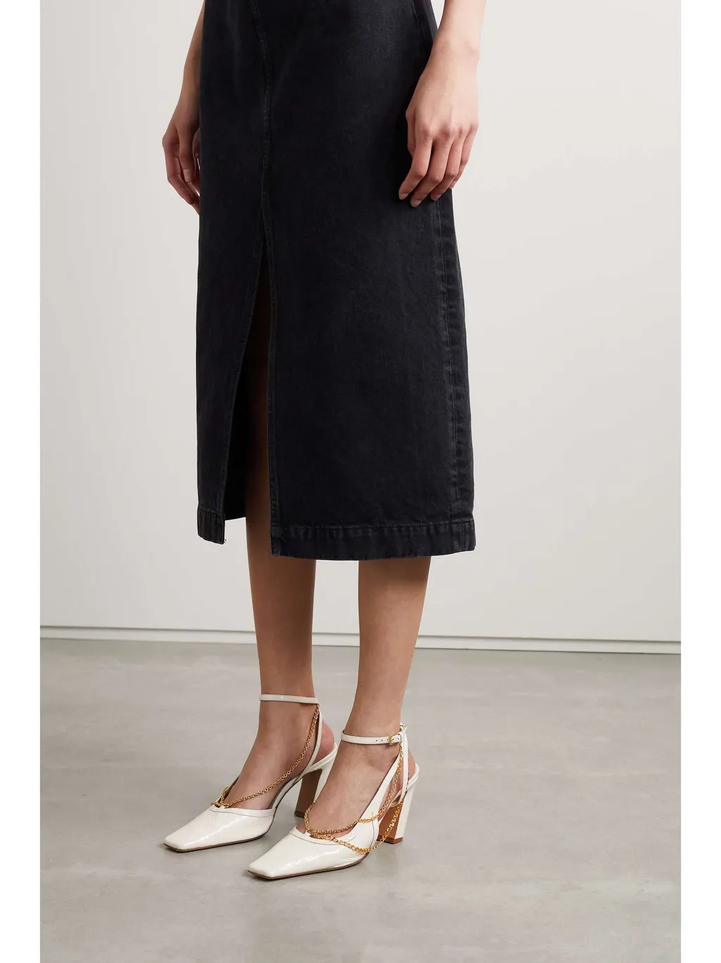 Marfa 90Mm Chain-Detail Pumps