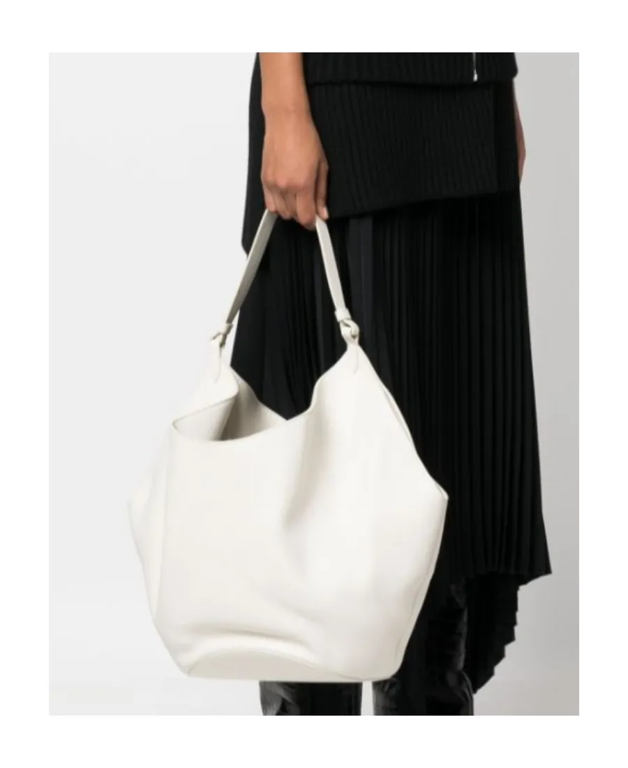 The Lotus Medium Leather Tote Bag
