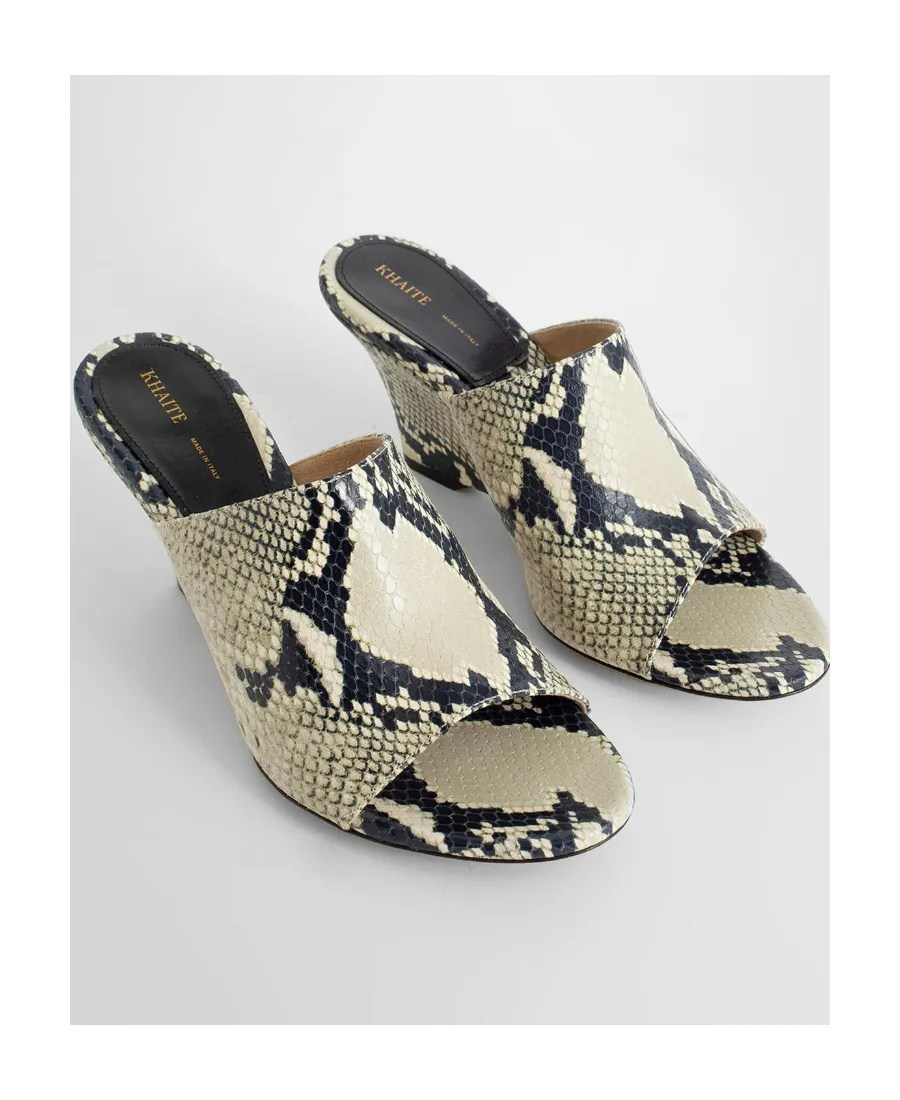 Marion 75Mm Python-Print Sandals