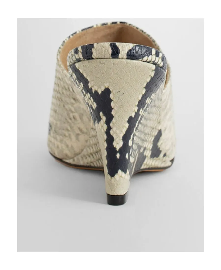 Marion 75Mm Python-Print Sandals