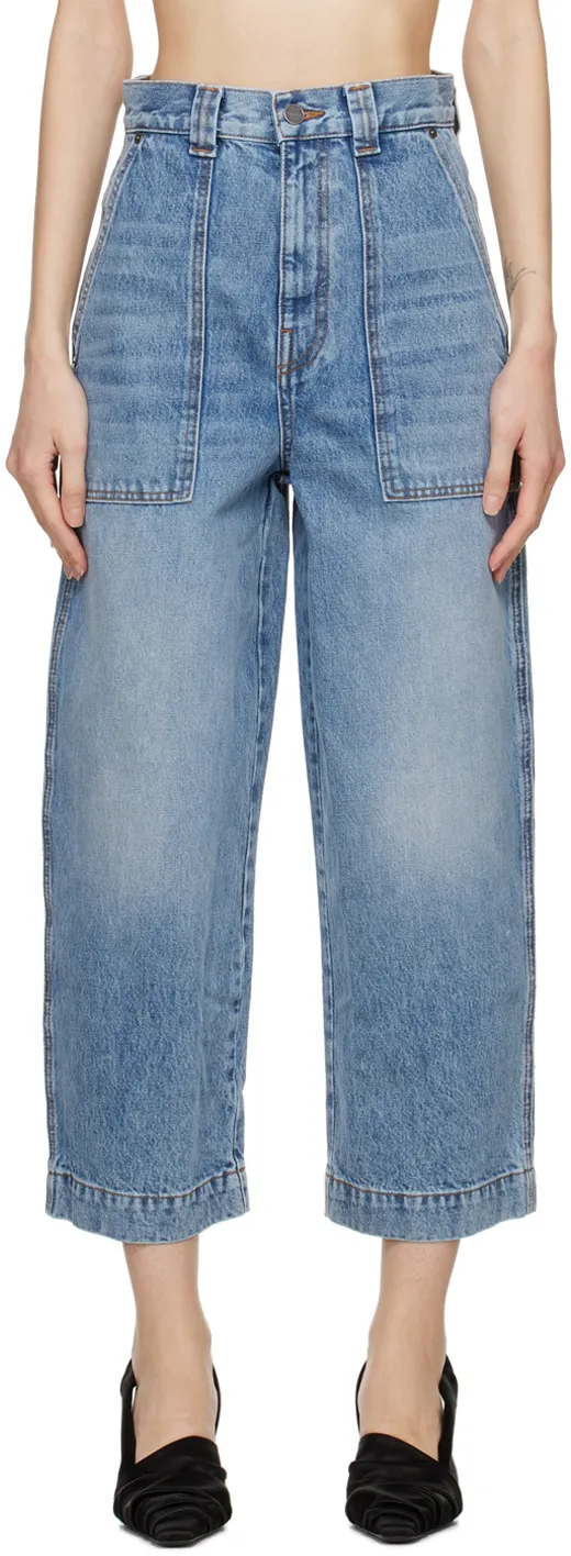High-Waist Cropped Jeans