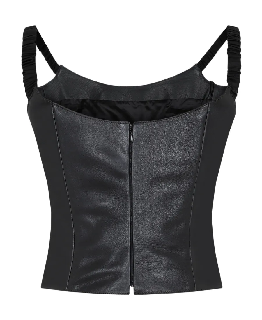 Leather Short Vest