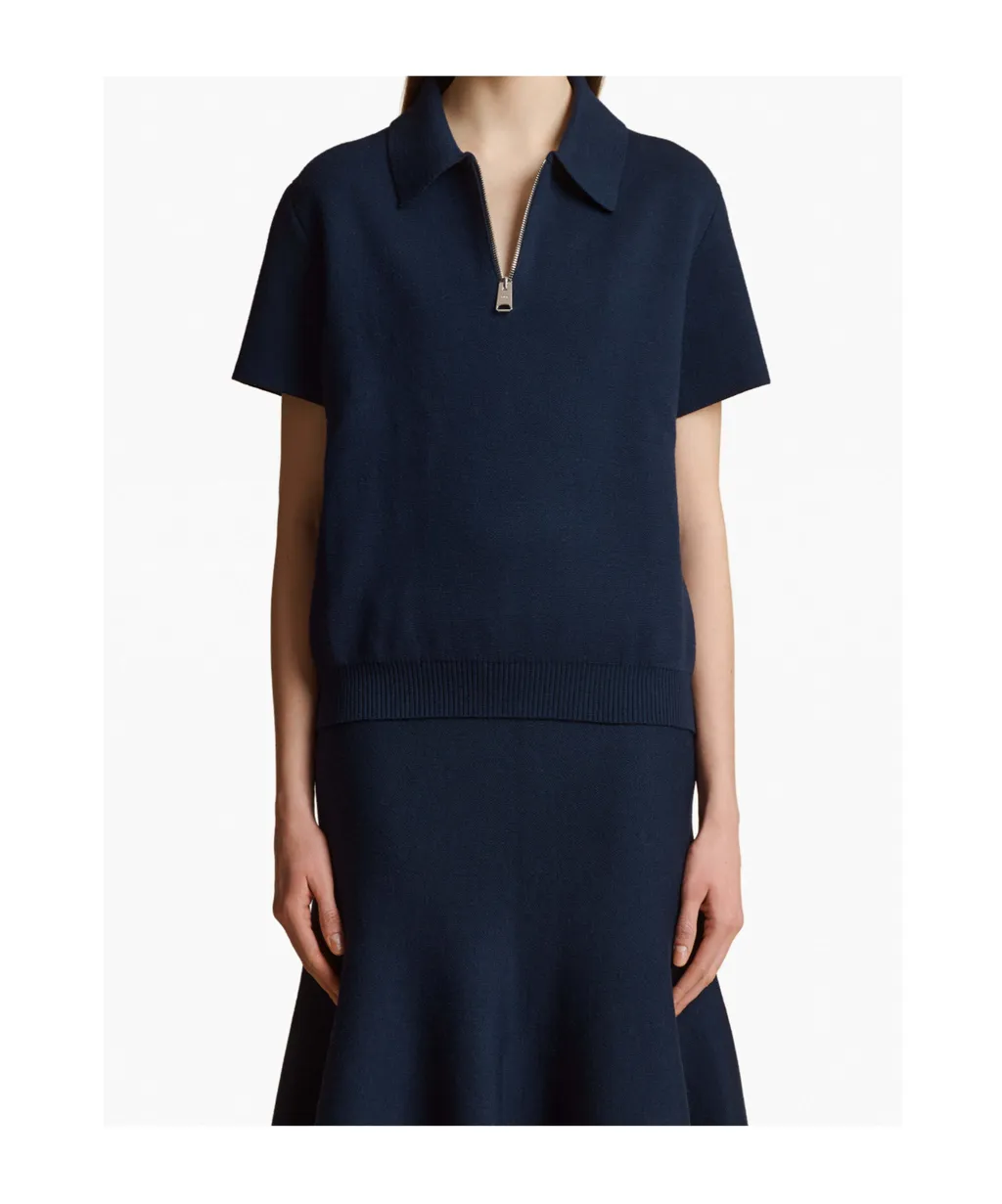 Gulliame Half-Zip Knitted Top